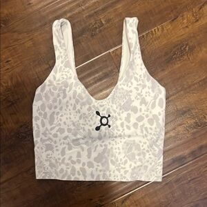 lululemon align white & gray leopard print - Orangetheory branded.